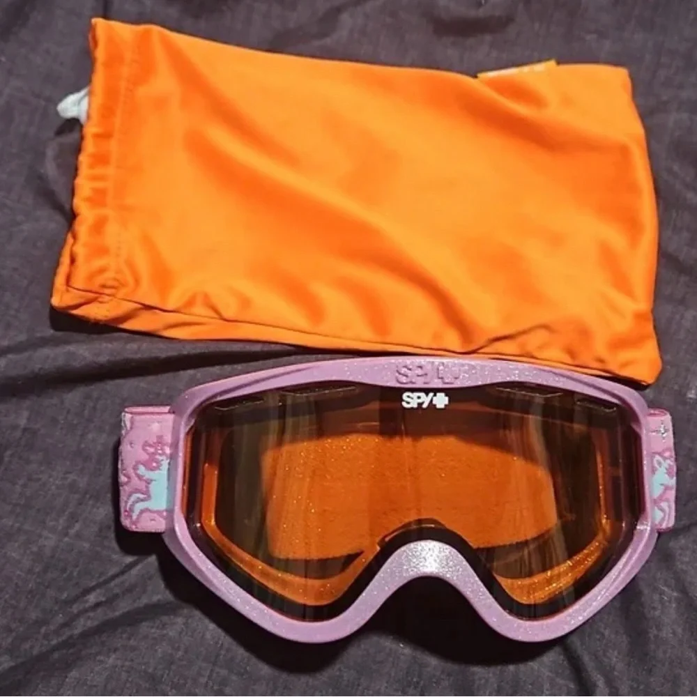 SPY Pink and Gray Ski Goggles